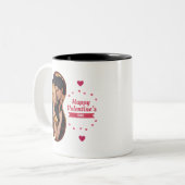 私のバレンタイン？ – キューピッドの矢印 ツートーンマグカップ (正面左)