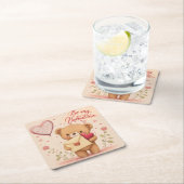 私のバレンタイン スクエアペーパーコースター (インサイチュ)