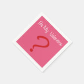 私のバレンタイン？ スタンダードカクテルナプキン (角)