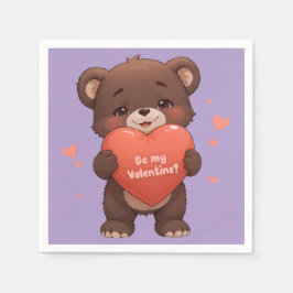 私のバレンタイン？ スタンダードカクテルナプキン