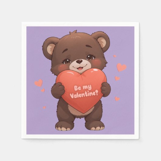 私のバレンタイン？ スタンダードカクテルナプキン (正面)