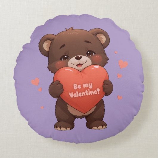 私のバレンタイン？ ラウンドクッション (正面)