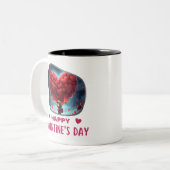 私のバレンタイン? – 愛情を込めて愛された ツートーンマグカップ (正面左)