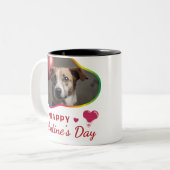 私のバレンタイン？ – 熱烈な抱擁 ツートーンマグカップ (正面左)