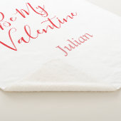 私のバレンタイン 赤い名前 エレガントな愛のカップル シェルパブランケット (3/4)