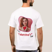 私のバレンタイン?- Romantic Whispers Tシャツ (裏面)