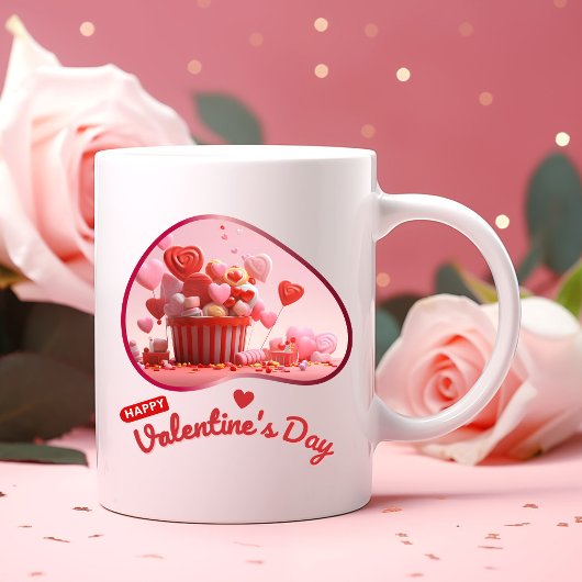 私のバレンタイン？- Sweetheartの抱擁 ツートーンマグカップ