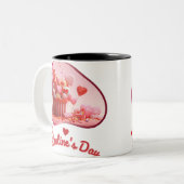 私のバレンタイン？- Sweetheartの抱擁 ツートーンマグカップ (正面左)