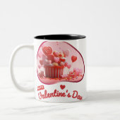 私のバレンタイン？- Sweetheartの抱擁 ツートーンマグカップ (左)