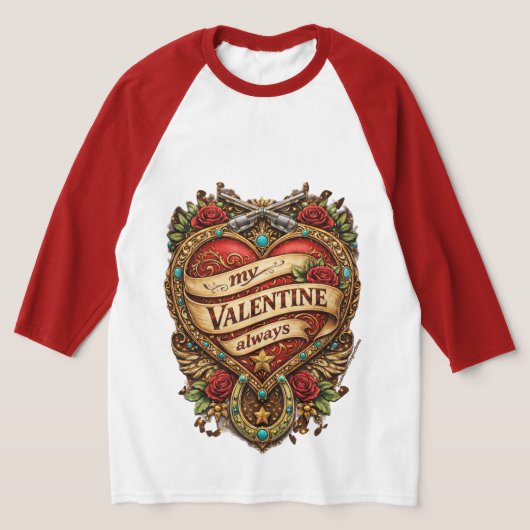 私のバレンタイン Tシャツ (レイダウン)