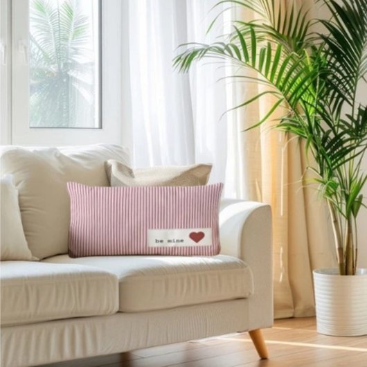 私のバレンタストライプのインになる ランバークッション