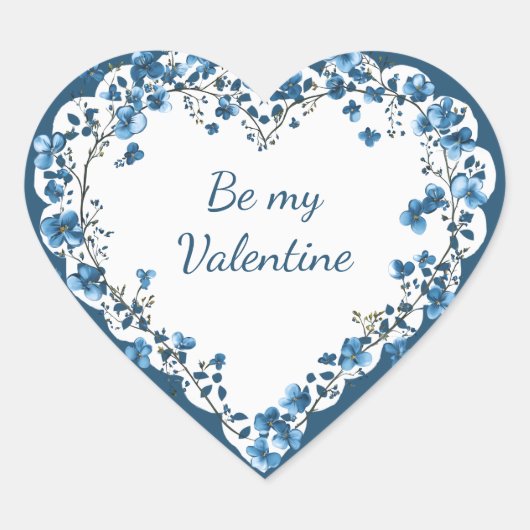 私のバレンタ忘れインではない花 ハートシール (正面)