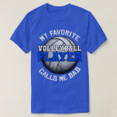 私のバレーボールお気に入りの選手が私をパパの父親と呼ぶ Tシャツ (デザイン正面)