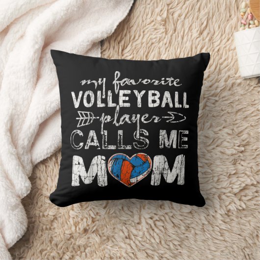 私のバレーボールお気に入りの選手は私をママおもしろいママと呼ぶ クッション (ブランケット)