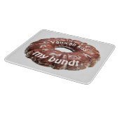 私のバンドケーキをキスでおもしろいきる カッティングボード (角)