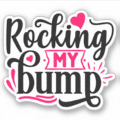 私のバンプを揺おもしろい動 シール (正面)