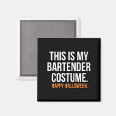 私のバーテンダーのハロウィンコスチューム 面白い マグネット (正面/裏面)