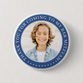 私のバー来(ユダヤ教の)バル・ミツバー写真ありがとう 缶バッジ (正面)
