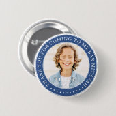 私のバー来(ユダヤ教の)バル・ミツバー写真ありがとう 缶バッジ (正面&裏面)