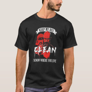 私のバ保ス・クリーン・スクールバスの運転手の学生がパス Tシャツ