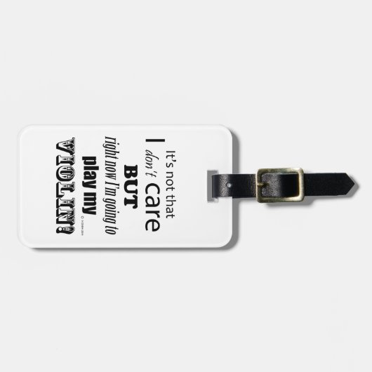 私のバ気にイオリン ラゲッジタグ (正面横)