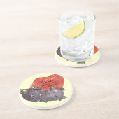 私のバ熱狂するンタインについて コースター (側面)