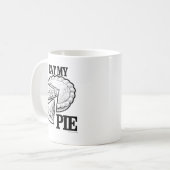 私のパイを食べてください コーヒーマグカップ (正面左)
