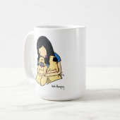 私のパグを愛して下さい コーヒーマグカップ (正面左)