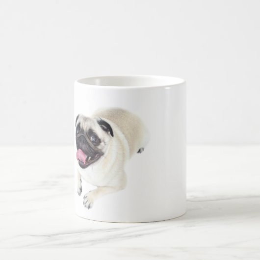 私のパグマグかわいい犬のマグ コーヒーマグカップ (中央)