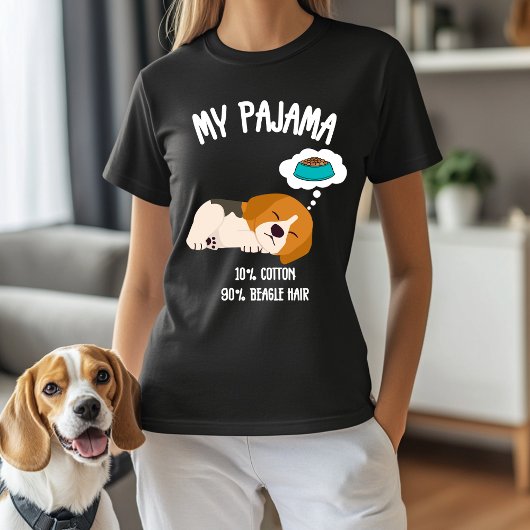 私のパジャマ - コットン10%、ビーグルヘア90% Tシャツ
