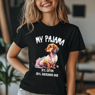私のパジャマ:綿10%、ダシュント髪90% Tシャツ