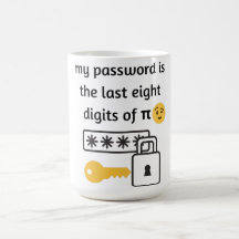 私のパスワードはπの最後の8桁である