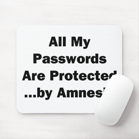 私のパスワードはすべて記憶喪失症によって…保護されます マウスパッド (マウス)