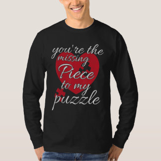 私のパズルの欠けたピースはあなた バレンタイン Tシャツ