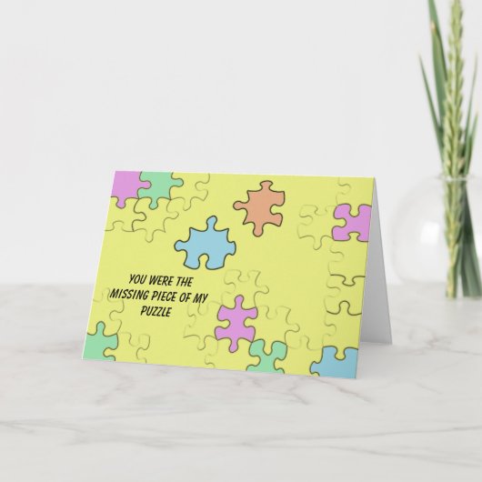 私のパズルの行方不明の部分でした カード (正面)