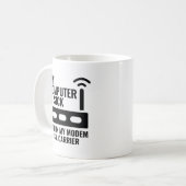 私のパソコンが故障している コーヒーマグカップ (正面左)