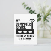 私のパソコンが故障している ポストカード (スタンド正面)