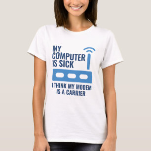 私のパソコンが故障している Tシャツ