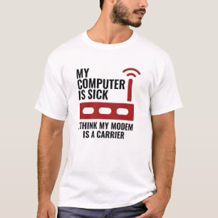 私のパソコンが故障している Tシャツ