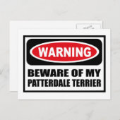 私のパタ警告ーデールのテリア葉書に気を付けて ポストカード (正面/裏面)