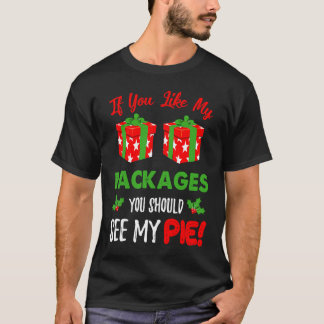 私のパッケージが気に入ったら私のパイも見てね 楽しい Tシャツ