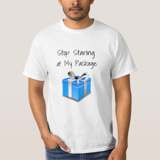 私のパッケージばかり見てないで Tシャツ (正面)