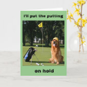 **私のパッティングを保留にする – あなたの誕生日**からボス カード (黄色い花)