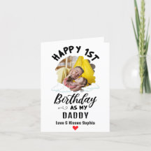 私のパパとして幸せな1歳の誕生日のカスタム写真