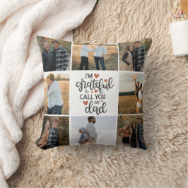 「私のパパと呼んでくれて感謝している」写真枕 クッション