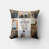 「私のパパと呼んでくれて感謝している」写真枕 クッション (正面)