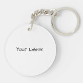 私のパパと私の友人I幸せな父の日 キーホルダー (裏面)