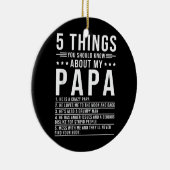 私のパパについて知っておくべき5つ父の セラミックオーナメント (右)