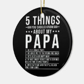 私のパパについて知っておくべき5つ父の セラミックオーナメント (左)