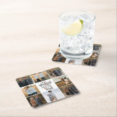 私のパパに電話してくれたことに感謝している」写真紙コースト スクエアペーパーコースター (インサイチュ)